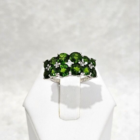 💍💚Chrome Diopside and Sterling Silver. - Picture 1 of 7